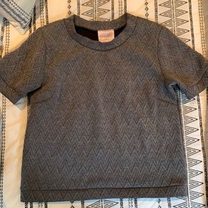 Romeo & Juliet Couture Herringbone Top - Sz M